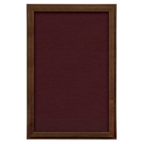 Outdoor Enclosed Combo Board, 72"x36", Black Frame/Green & Surf